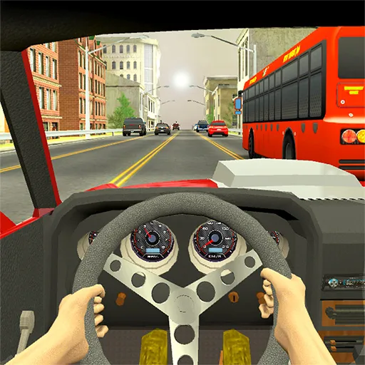 Racing in City Cover