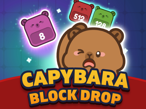 Capybara Block Drop Cover
